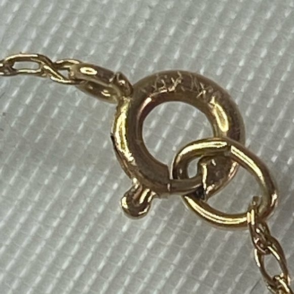 14K YELLOW GOLD chain necklace VINTAGE REAL GOLD 18” - Picture 9 of 14